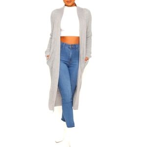 Fashion nova - XL - Grey, Cardigan